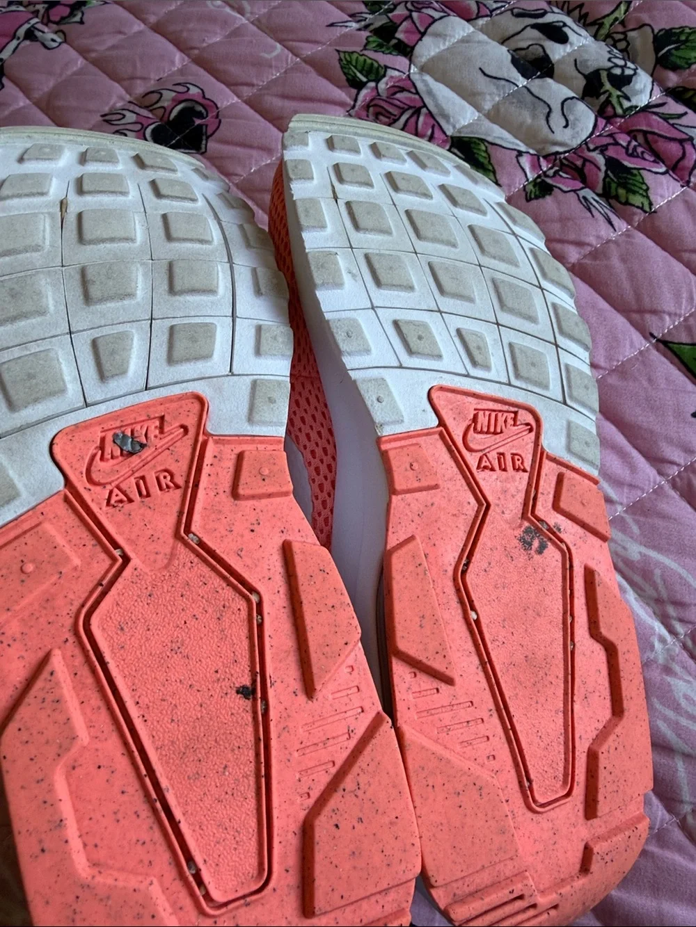 Nike Women's Coral peachy Pink Mesh Running Sneakers